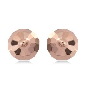 14K RG Over Sterling Silver Stud Earrings
